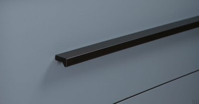 Uchwyt meblowy podłużny Angle 1480 Aluminiowy Czarny Mat