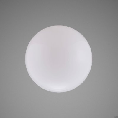 Abajur Bola de vidro para a lâmpada Forked Globe Large Opal