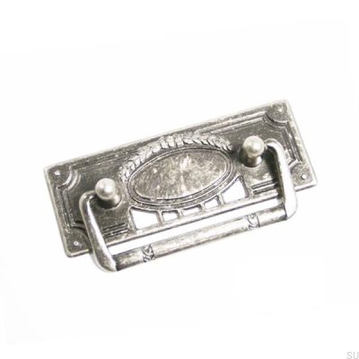 Puxador de móvel oblongo 5258 48 Preto antigo