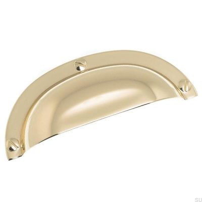Puxador de móvel Shell 3 158 64 Ouro polido