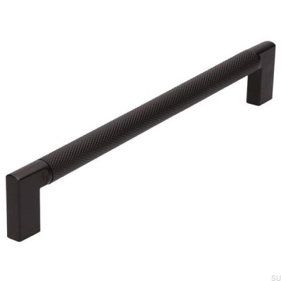 Puxador de móvel alongado 2457 192 Metal preto