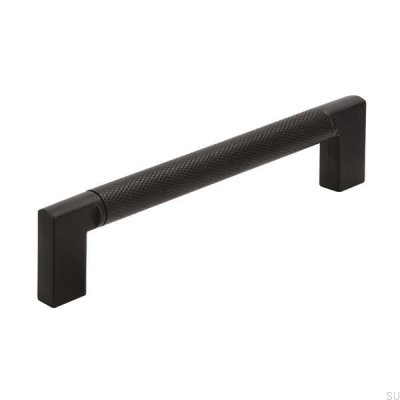 Puxador de móvel alongado 2457 128 Metal preto
