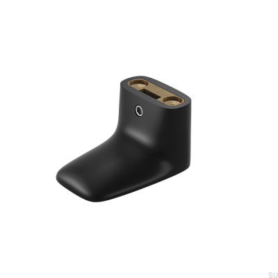 Cabide de parede MF 2 Latão preto (2 peças)