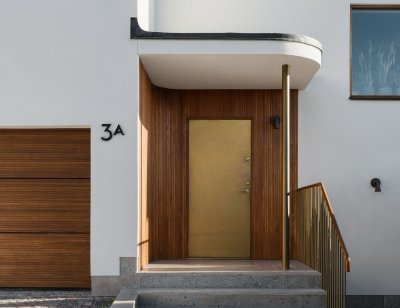 Numeração de casas moderna com letra maiúscula A Alumínio