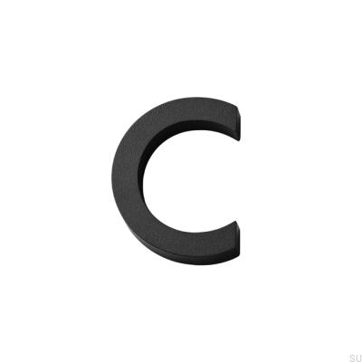 Letra maiúscula de numeração de casas modernas C Alumínio