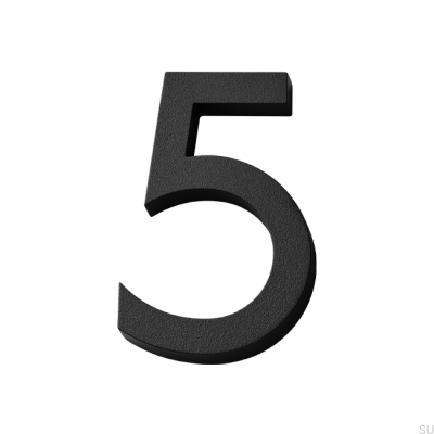 Número da casa Dígito pequeno moderno 5 Alumínio