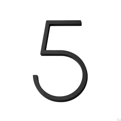 Número da casa grande número 5 Alumínio