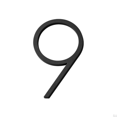 Número da casa dígito pequeno 9 Alumínio
