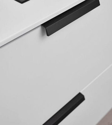 Puxador de móveis Edge Banco 160 Alumínio preto