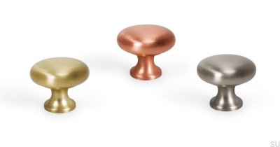 Maçaneta de móveis Duke Gold, escovada