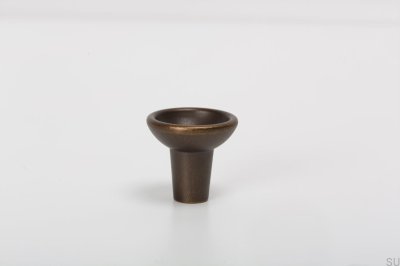 Maçaneta de móveis Raviolo ouro antigo