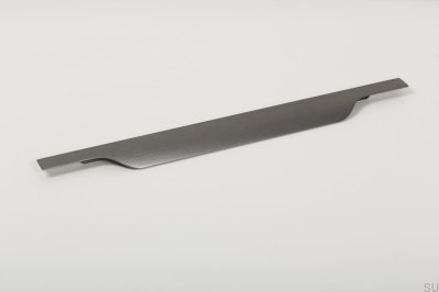 Puxador para móveis de borda vetorial 0434 447 Cinza escovado