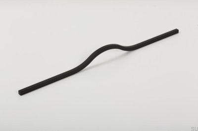 Puxador de móvel longitudinal Brave 320. Alumínio preto
