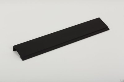 Puxador de borda para móveis Stratt 192 Black de alumínio