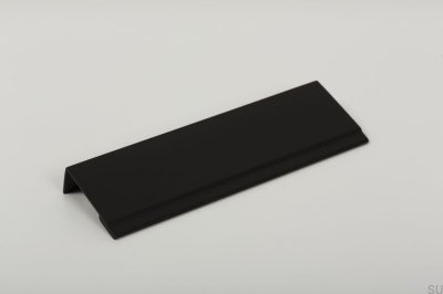 Puxador de borda para móveis Stratt 128 Alumínio preto