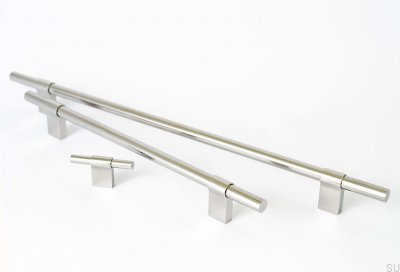 Puxador longitudinal Line Big 224 Aço inoxidável polido