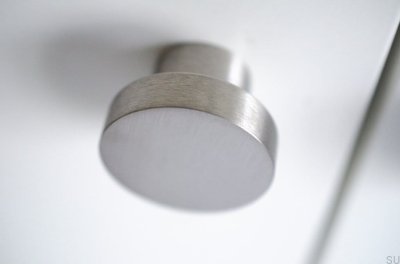 Botão para móveis Dot 40 aço inoxidável escovado