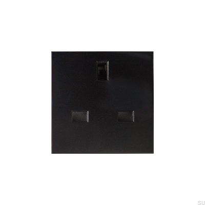 Módulo Reino Unido de 13 Amp em Inglês Euro Plate Plug Black