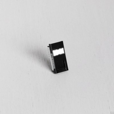 Módulo Jack RJ45 CAT6 para Placa Europeia Preta Padrão Britânico