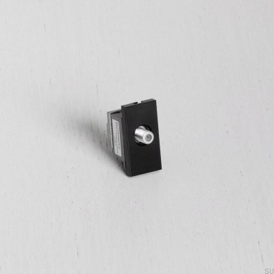 Módulo de tomada de satélite para placa Euro preta padrão britânico