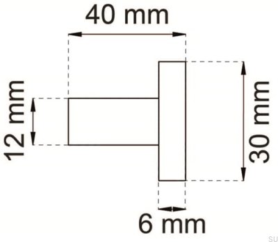 Cabide de parede 1368 XL ouro polido
