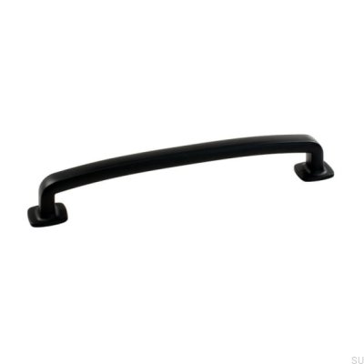 Puxador para móveis retrô 160. Metal preto