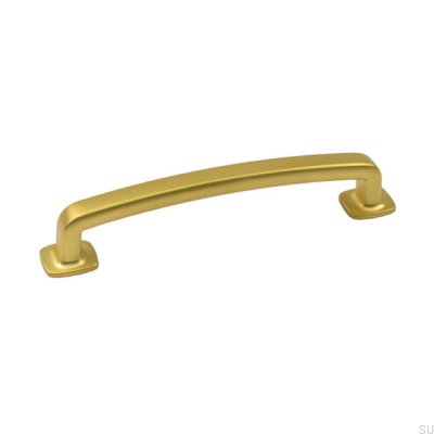 Puxador de mobília retro 128, ouro escovado