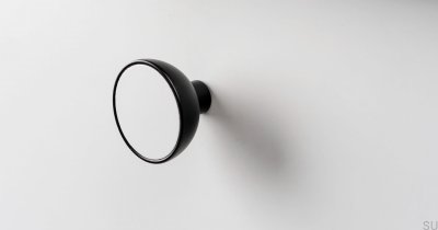 Bol Cabide de parede preto com Eco branco