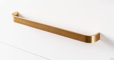 Puxador de móvel oblongo Sense Mini 256 dourado escovado