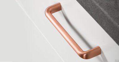 Puxador de móvel longo Redo 128 Cobre escovado