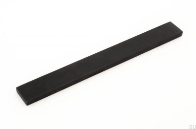 Puxador de móveis preto de alumínio Clean Cut 128