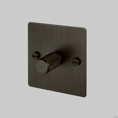 Dimmer LED Cross 1G 120W Latão Bronze Queimado Padrão Britânico