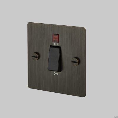 Interruptor de fogão em latão bronze queimado, padrão britânico