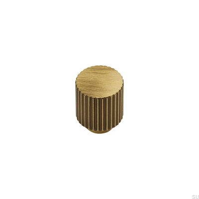Botão Helix Stripe para móveis em bronze antigo