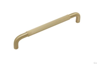 Puxador de móvel alongado Helix Stripe 160 Gold Brushed