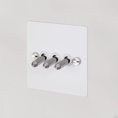 Cross Switch Triplo 3G Aço Branco com Prata Padrão Britânico