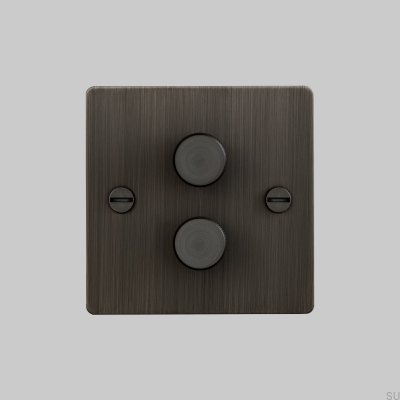 Dimmer LED Cross 2G 120W Latão Bronze Queimado Padrão Britânico
