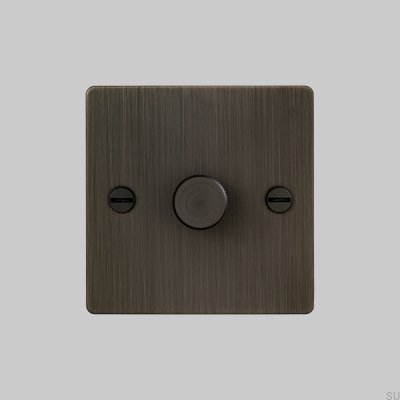 Dimmer LED Cross 1G 120W Latão Bronze Queimado Padrão Britânico