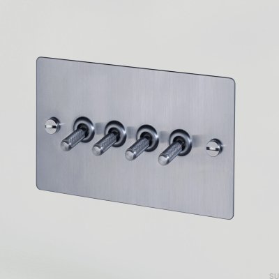 Cross 4G Quadruple Switch Aço Prata Padrão Britânico