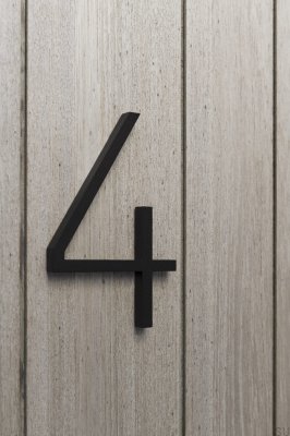 Número da casa grande número 4 Alumínio