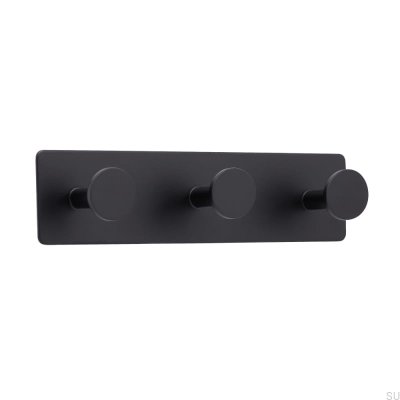 Base para cabide de parede 210-3 Metal Black Mat