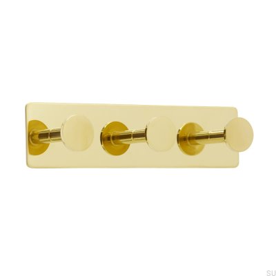 Base para cabide de parede 210-3 em ouro polido