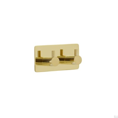 Base de cabide de parede 220-2 ouro polido