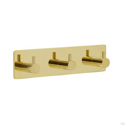 Base de cabide de parede 220-3 ouro polido