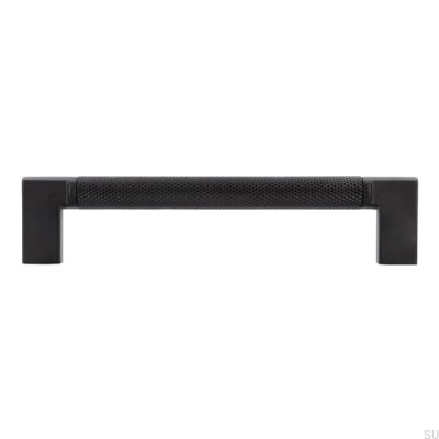 Puxador de móvel oblongo 2457 128 Metal Black Mat