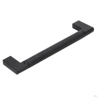 Puxador de móvel oblongo 2457 128 Metal Black Mat