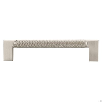 Puxador de móvel oblongo 2457 128 Silver Brushed