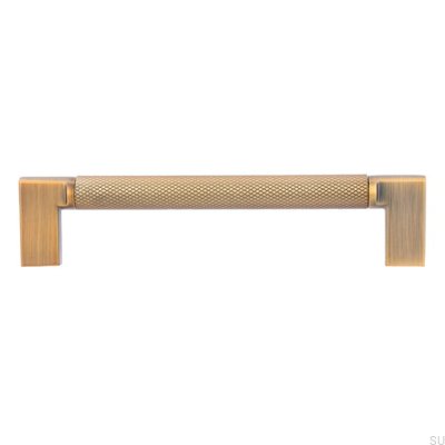 Puxador de móvel oblongo 2457 128 Antique Gold Brushed