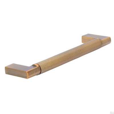 Puxador de móvel oblongo 2457 128 Antique Gold Brushed