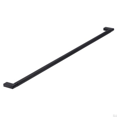 Puxador de móvel oblongo 2457 480 Metal Black Mat
